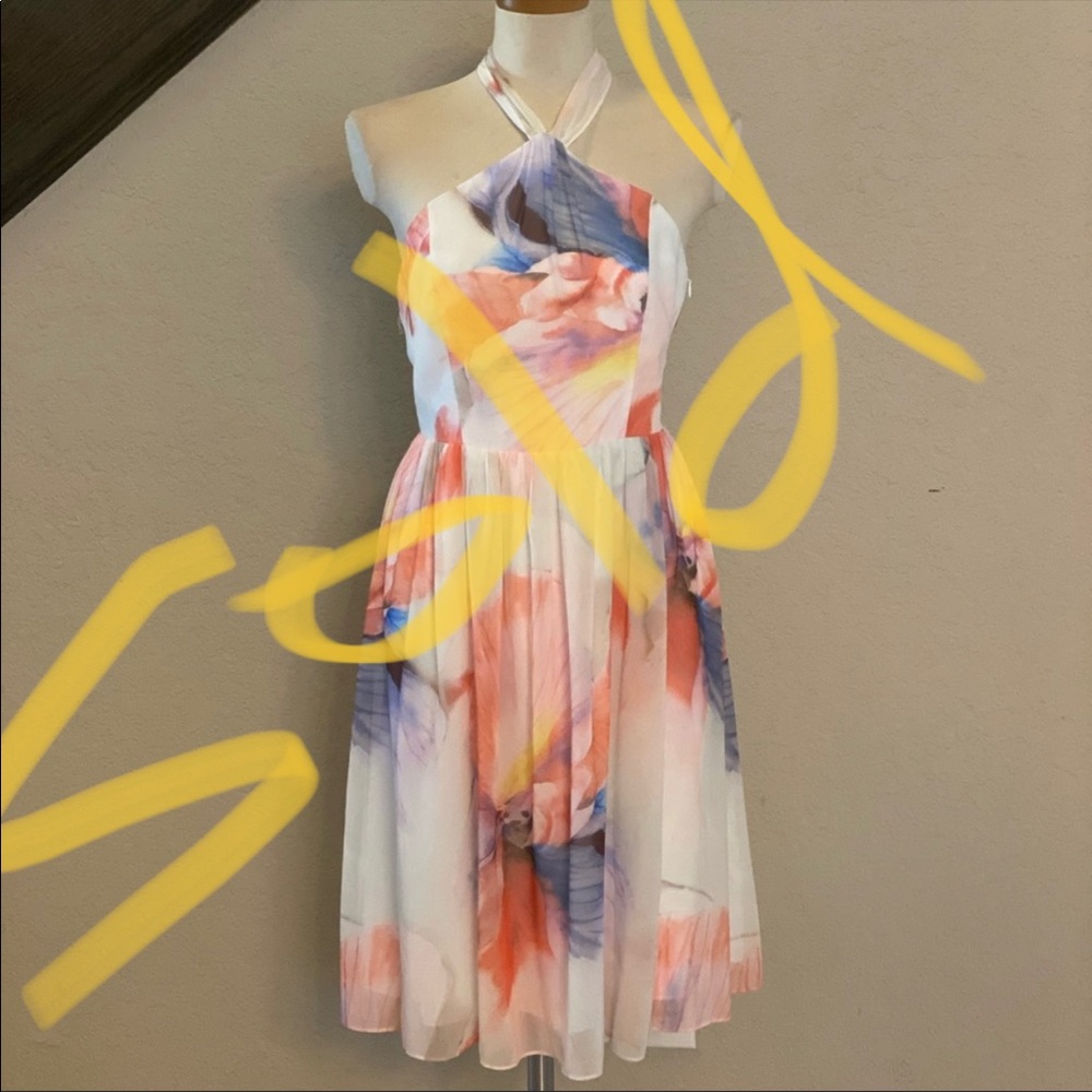 White House Black market size 4 chiffon dress
